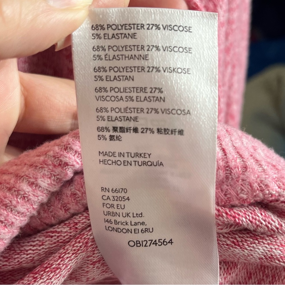 Anthropologie Maeve‎ Laney Sweater Women’s Size Medium Pink Mockneck Cozy Casual - Picture 10 of 10